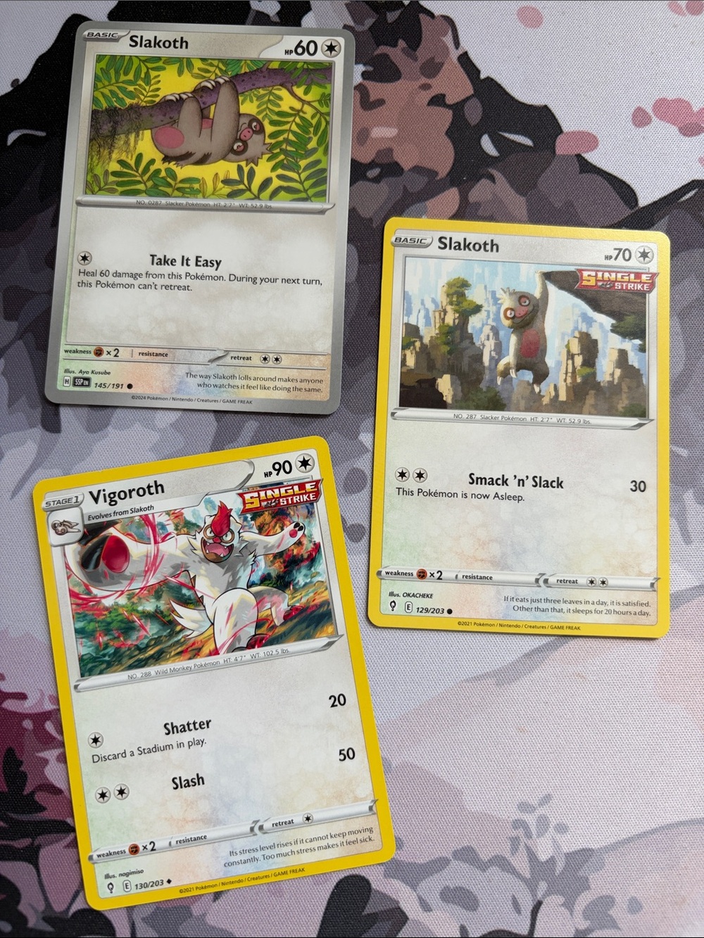 Slakoth & Vigoroth Collection Lot | 3 Pokémon Cards | ✨5/$25✨